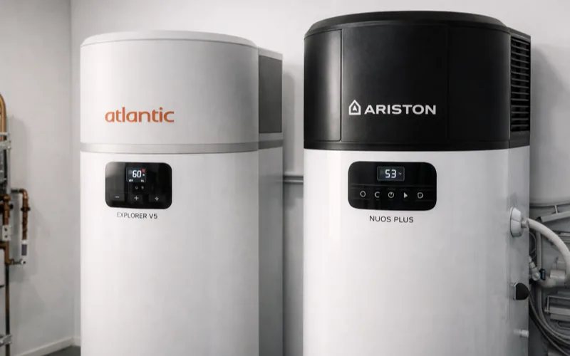 Boilers thermodynamiques Atlantic et Ariston