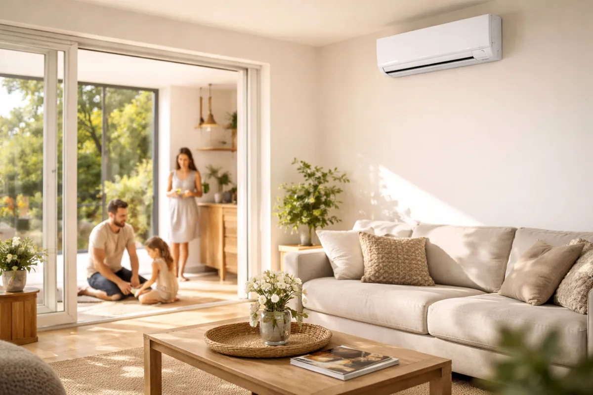 Installation climatisation salon Brabant Wallon