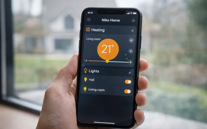 Application smartphone pour piloter la domotique