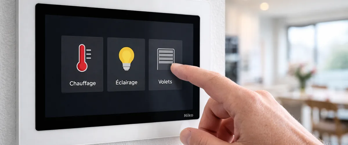 Installation domotique Niko Home Control en Brabant Wallon