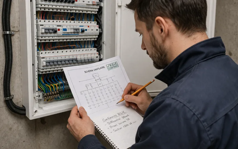 Contrôle de conformité RGIE d'une installation électrique