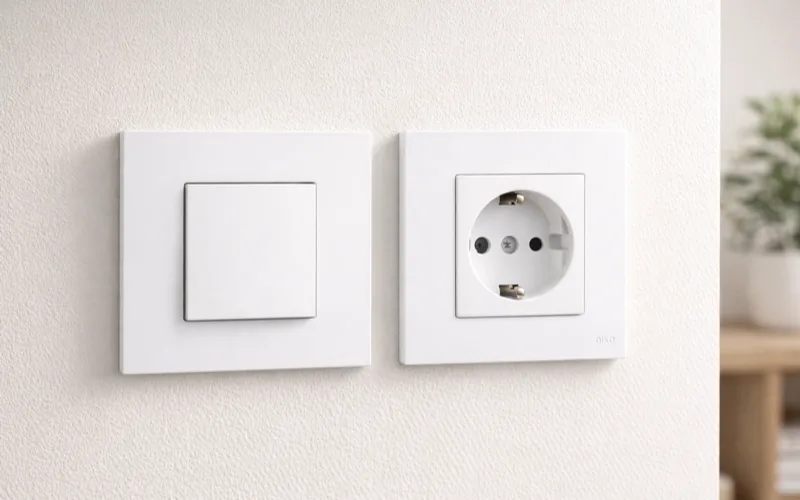 Interrupteurs et prises Niko installés
