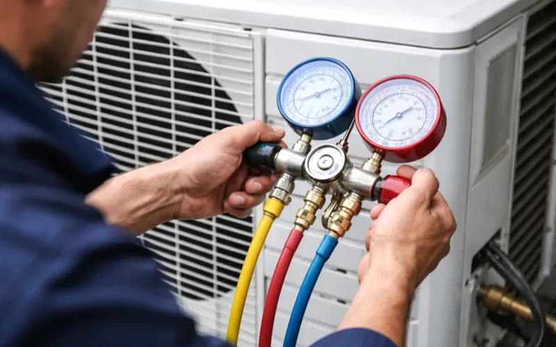 Entretien annuel pompe à chaleur par un technicien