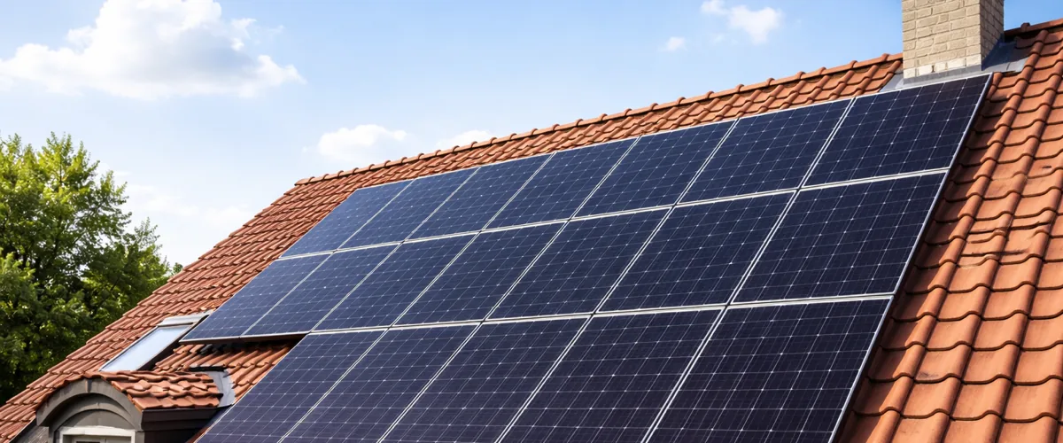 Panneaux solaires installés sur toiture à Grez-Doiceau