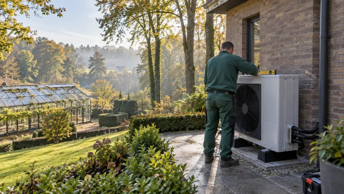 Installation de pompe à chaleur sur une villa à Overijse — Pompe à chaleur BW